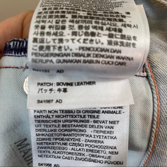 Anthropologie Made & Crafted Levi's Pins Skinny Sun Bleach Jeans - Picture 8 of 10